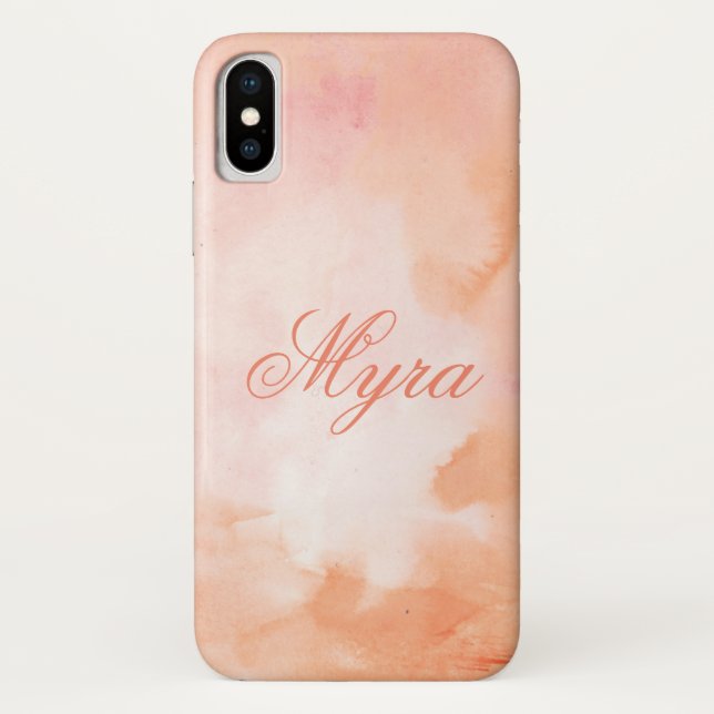 Coques Case-Mate iPhone Aquarelle rose et rose Design Téléphone/coque ipad (Dos)