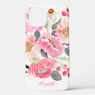 Case-Mate iPhone Case Aquarelle rose Fleurs de Jardin