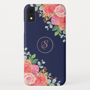 Case-Mate iPhone Case Aquarelle Rose Floral Marine Parties scintillant M