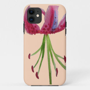 Coque Case-Mate iPhone Aquarelle rose Lily art floral moderne