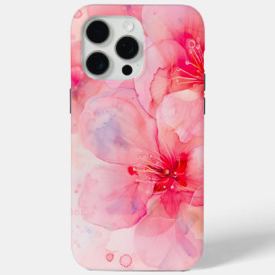 Coque Case-Mate iPhone Aquarelle rose Pétale Élégance