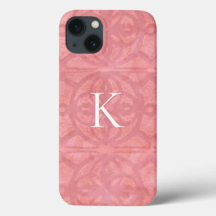 Case-Mate iPhone Case Aquarelle rose Roue Batik Avec Initiale