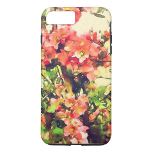 Etui iPhone Case-Mate Aquarelle rose rouge Motif floral 1