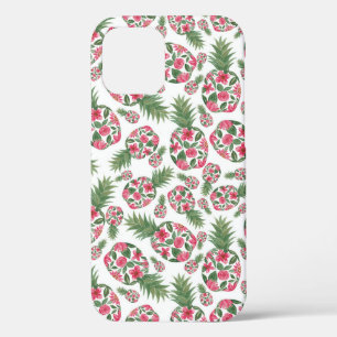 Case-Mate iPhone Case Aquarelle rose vert Motif d'ananas Floral