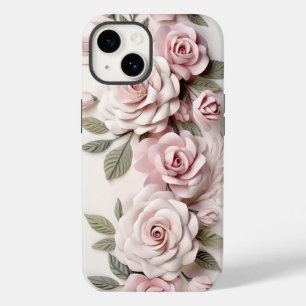 Coque Case-Mate iPhone Aquarelle Roses roses