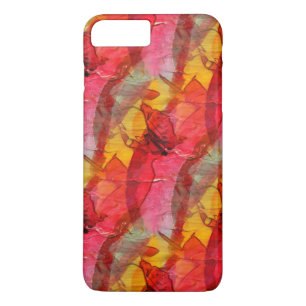 Coque Case-Mate Pour iPhone Aquarelle rouge jaune