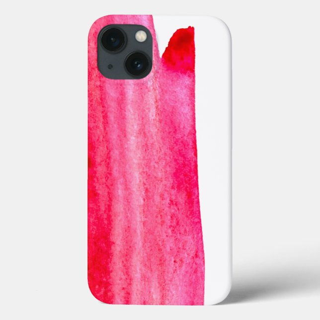 Coques Case-Mate iPhone Aquarelle rouge rubis (Verso)
