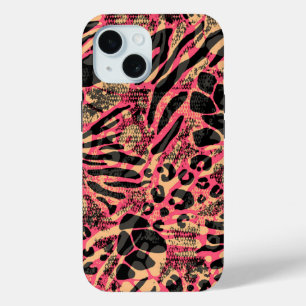 Coque Case-Mate iPhone Aquarelle Safari animal Imprimer