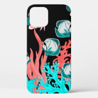 Aquarelle sans couture motif avec poissons exotiqu