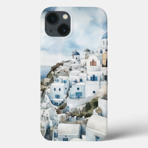 Case-Mate iPhone Case Aquarelle Santorin Grèce