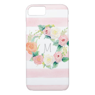 Coque iPhone 8/7 Aquarelle simple moderne Roses floraux