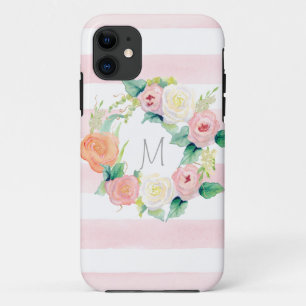 Coque iPhone 11 Aquarelle simple moderne Roses floraux
