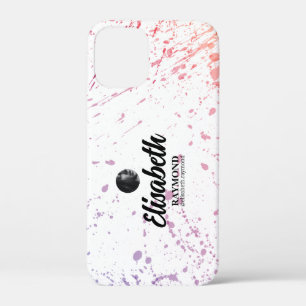 Case-Mate iPhone Case Aquarelle Splatter Photo et nom iPhone 12 Mini