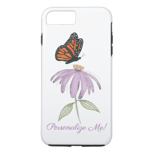 Case-Mate iPhone Case Aquarelle stylée Simple Papillon Floral Violet