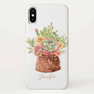Case-Mate iPhone Case Aquarelle Succulente Florale Botanique Personnalis
