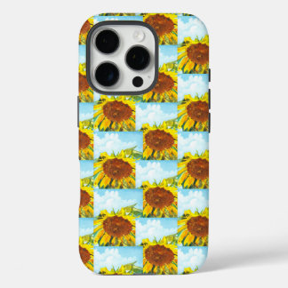 Coque iPhone 16 Pro Aquarelle Sunflower été