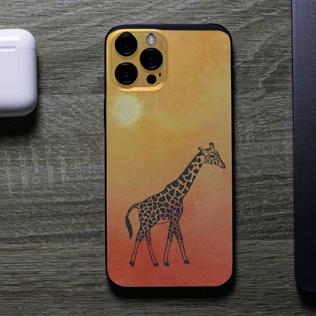 Coques Case-Mate iPhone Aquarelle Sunrise Giraffe (Créateur téléchargé)