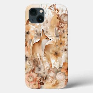 Case-Mate iPhone Case Aquarelle tendance Boho Floral & Fox