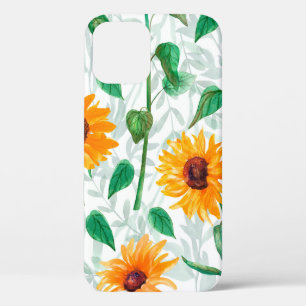 Case-Mate iPhone Case Aquarelle transparente motif avec tournesol