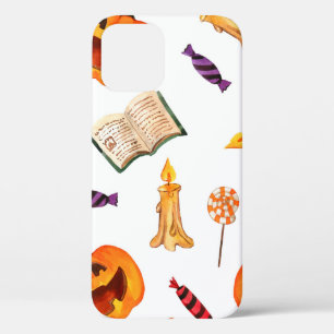 Case-Mate iPhone Case Aquarelle transparente motif heureux halloween vac
