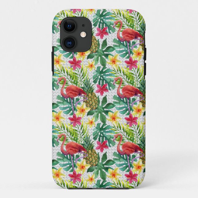 Coques Case-Mate iPhone Aquarelle tropicale (Dos)