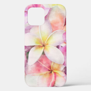 Case-Mate iPhone Case Aquarelle tropicale de la plumeria d'Hawaï