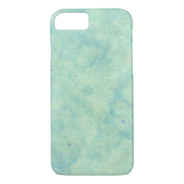 Coques Case-Mate iPhone Aquarelle turquoise Art Abstrait (Dos)