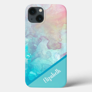 Case-Mate iPhone Case Aquarelle Turquoise Personnalisée