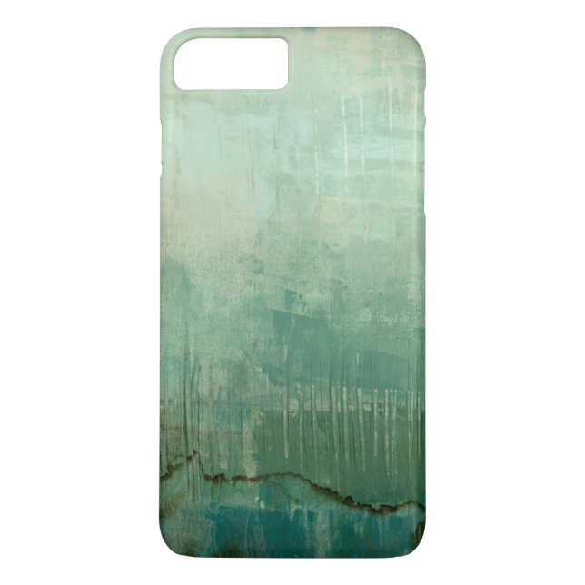 Coques Case-Mate iPhone Aquarelle verte contemporaine (Dos)