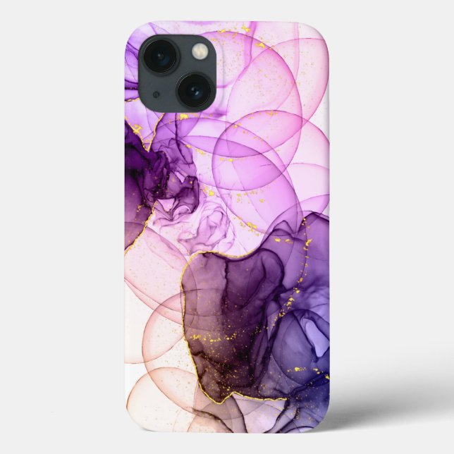 Coques Case-Mate iPhone Aquarelle violet Parties scintillant iPhone / coqu (Verso)