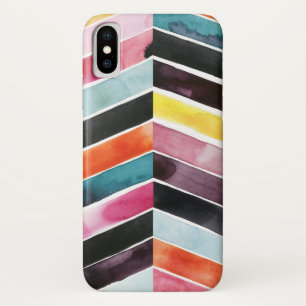 Coque Case-Mate Pour iPhone Aquarelle vive Chevron I