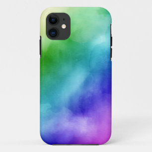 Coque iPhone 11 Aquarelles Rainbow