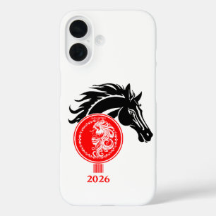Coque Pour iPhone 16 Aquarius x Année du Cheval 2026
