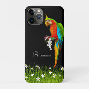 Case-Mate iPhone Case Ara Tropical & Fleurs Blanches sur Fond Noir