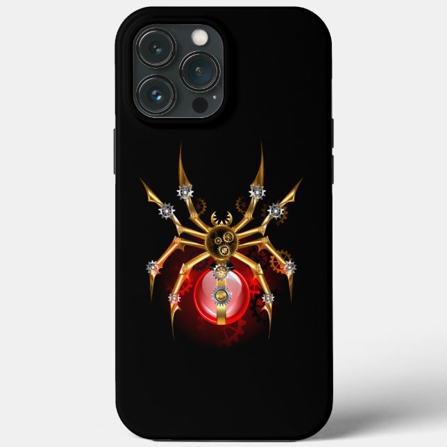 Coques Case-Mate iPhone Araignée en vapeur noire (Verso)