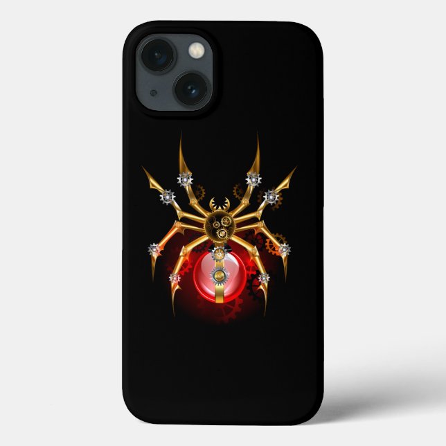 Coques Case-Mate iPhone Araignée en vapeur noire (Verso)