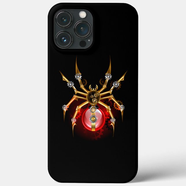 Coques Case-Mate iPhone Araignée en vapeur noire (Verso)