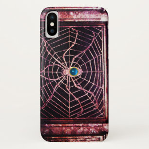 Coques Pour iPhone ARAIGNÉE ET TOILE Saphir Bleu Noir