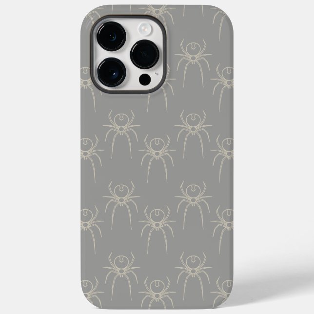 Coques Case-Mate iPhone Araignée - Gris fantôme et Blanc osseux (Verso)