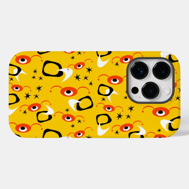Coques Case-Mate iPhone Araignées Rétro Atomiques (Verso (horizontal))
