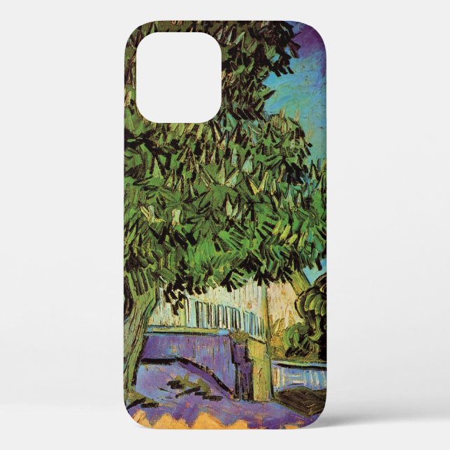 Coques Case-Mate iPhone Arbre à châtaignes en fleurs par Vincent van Gogh (Verso)