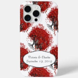 Coque Case-Mate iPhone Arbre à feuilles de coeur rouge