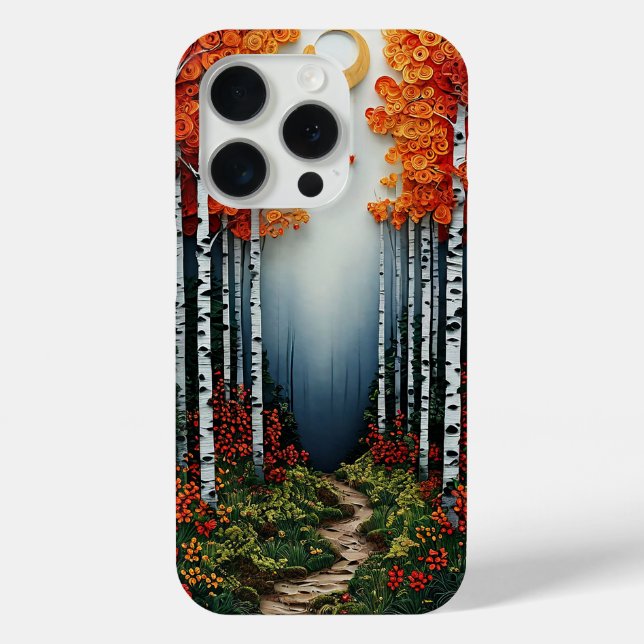 Coques Case-Mate iPhone Arbre artistique birch de la forêt (Verso)