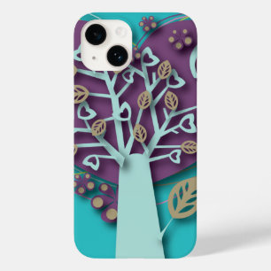 Coque Case-Mate iPhone Arbre aux fleurs en forme de cœurs, Amour et Roman