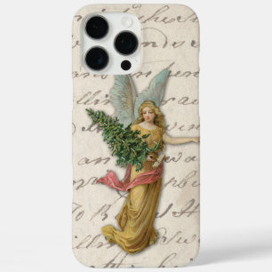 Coque iPhone 16 Pro Max Arbre de Noël Antique Antique Victorale Papier Reb