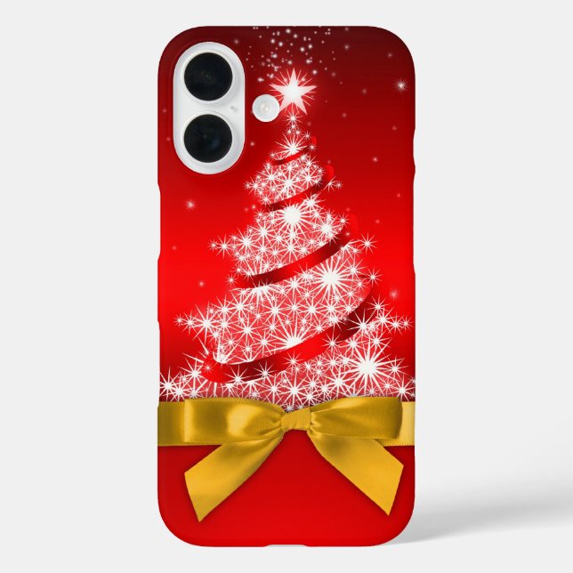 Coques Case-Mate iPhone Arbre de Noël avec faux Bow (Verso)