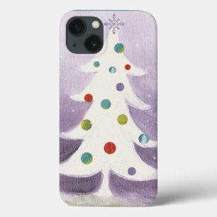 iPhone 13 Coque Arbre de Noël blanc
