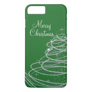 Coque iPhone 7 Plus Arbre de Noël Bling Merry
