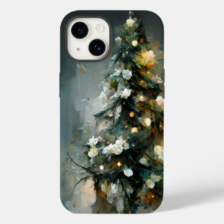 Coque Case-Mate iPhone Arbre de Noël élégant et artistique