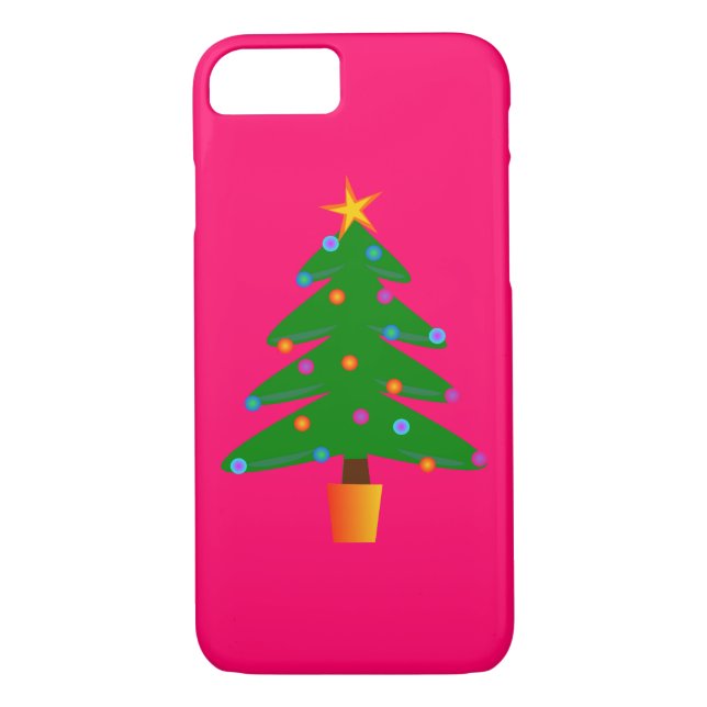 Coques Case-Mate iPhone Arbre de Noël Festif Vert (Dos)